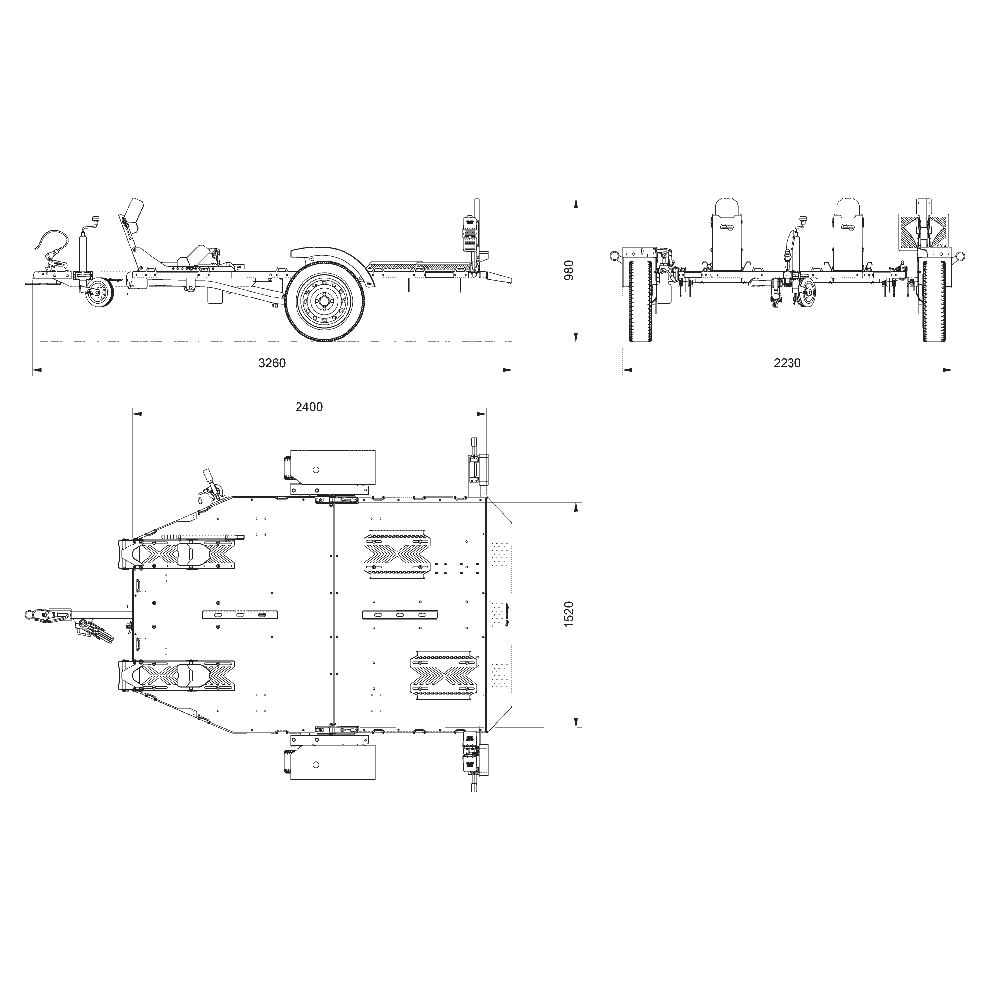 MOTO 2 – Profesjonalna przyczepa do transportu motocykli – lekka, wytrzymała, bezpieczna