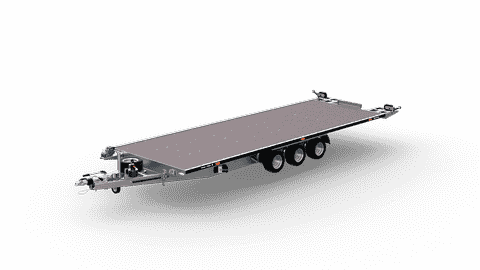 TRIMAXLIFT 3560 - laweta uchylna trzyosiowa ze zintegrowanym najazdem DMC 3500kg skrzynia 6000x2160