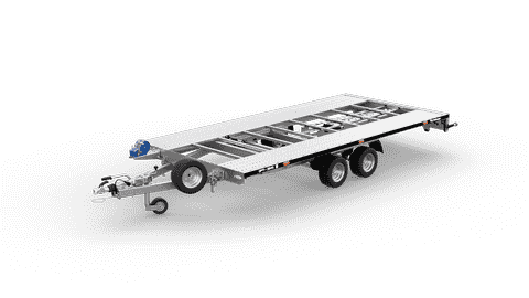 OPTI 3045 - laweta uchylna dwuosiowa DMC 3000kg skrzynia 4500x2160