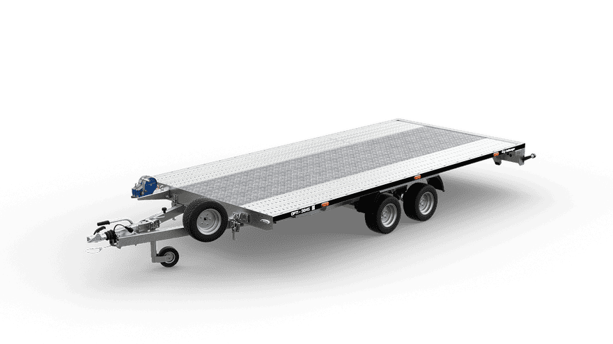 OPTI 3045 - laweta uchylna dwuosiowa DMC 3000kg skrzynia 4500x2160