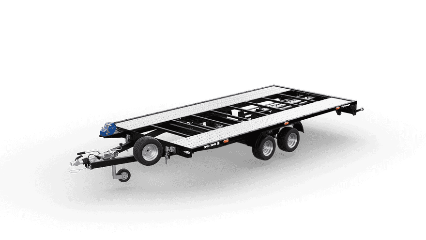 OPTI 3045 - laweta uchylna dwuosiowa DMC 3000kg skrzynia 4500x2160
