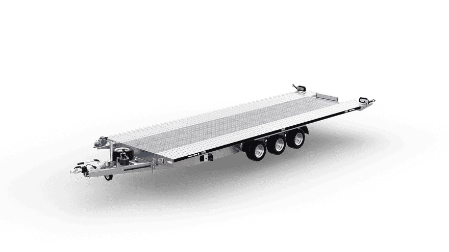 TRIMAXLIFT 3560 - laweta uchylna trzyosiowa ze zintegrowanym najazdem DMC 3500kg skrzynia 6000x2160