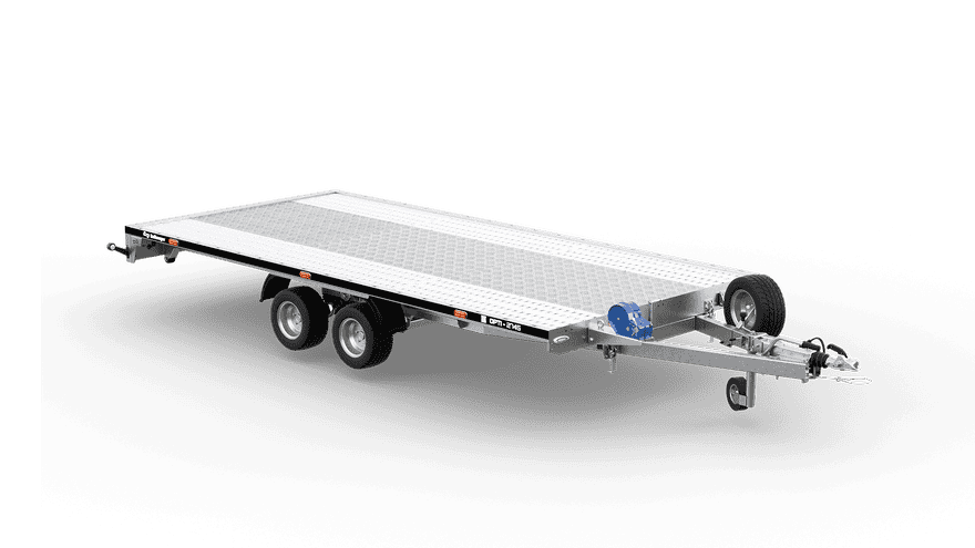 OPTI 2745 - laweta uchylna dwuosiowa DMC 2700kg skrzynia 4500x2160