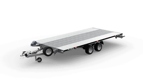OPTI 3045 - laweta uchylna dwuosiowa DMC 3000kg skrzynia 4500x2160